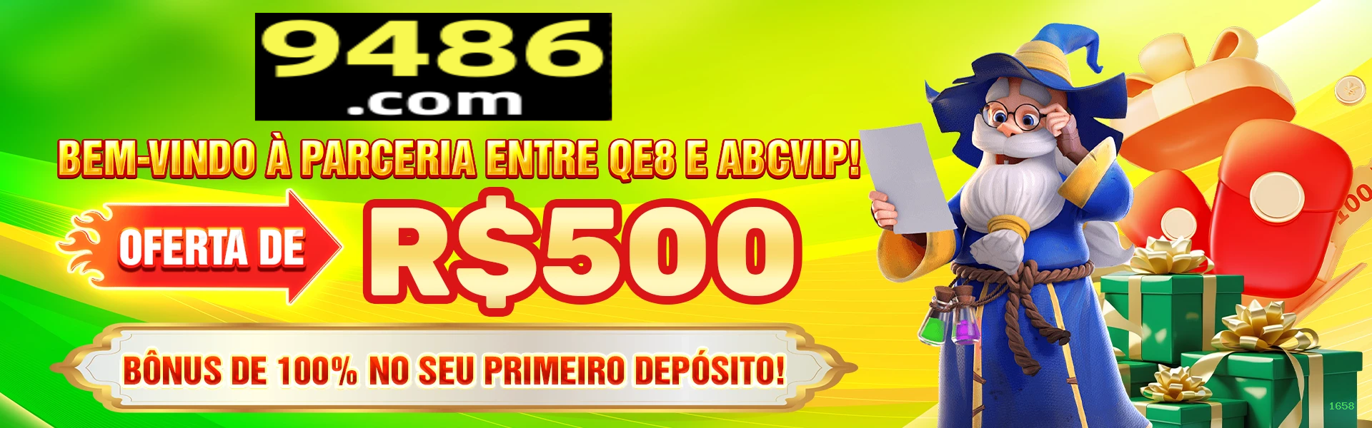 Big win animation on 1658 slot Jogo